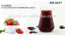 6 times  concentrated   strawberry   juice 