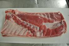 Frozen Pork belly, Bone in Skin on Tip off