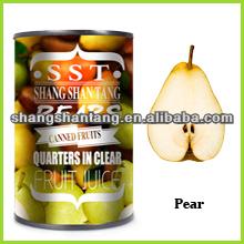 2014 fresh canned Bartlett pear fruit
