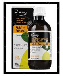 Comvita Manuka Honey Elixir Lemon Flavour 200ml
