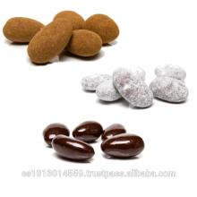 Organic Almond with Chocolate (dark, milk, icing sugar and cinnamon)