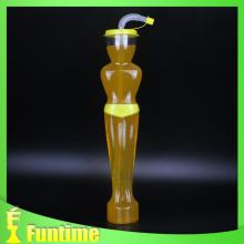 Illuminated Plastic Yard Cup, LED Flashing Champagne Cup