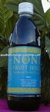 100% Pure Noni Fruit Juice with Noni Leaf Extract certified organic in 500 ml bottle