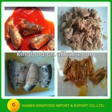 Supply all types of canned fish canned sardine canned mackerel canned  tuna 