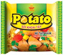 Potato meaty flavor soup instant noodles 80g