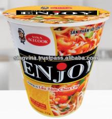 Enjoy Sour and Hot Shrimp Hot Pot Instand Noodle