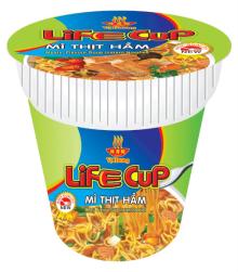 Life cup meaty flavor  soup   instant  noodle 60g