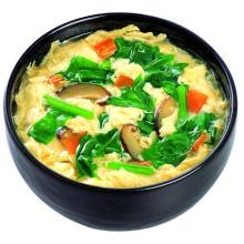 Spinach egg soup