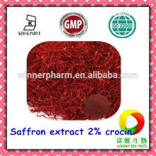 Favorable price of Saffron extract powder / 2% Crocin / CAS No. 42553-65-1