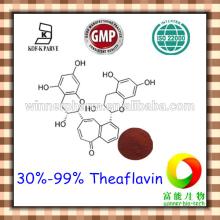 High quality Black tea extract powder / 30%-99% Theaflavin