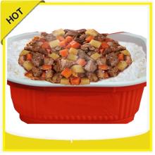 halal ready to eat meal potato and beef flavor rice foods