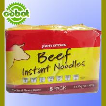 chinese beef flavour instant family packing bag noodle
