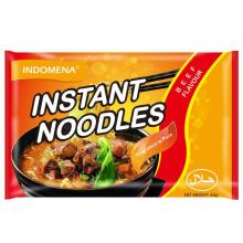 Bulk Packaging Ramen Bag 65g Beef Flavor Instant Noodle