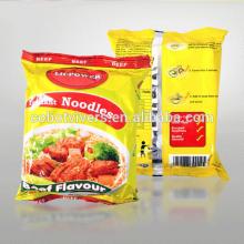 vegetarian flavored instant packed bag noodle