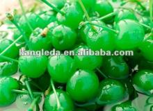 Tasty canned green cherry in syrup