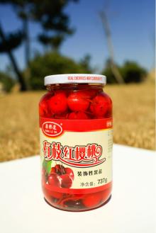 Canned Red and Green Cherry for Decoration