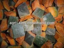 unpeeled sweet frozen pumpkin