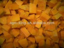 Peeled frozen pumpkin