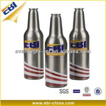 Small blue colorful champagne bottle