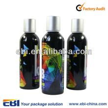 grape juice in aluminum bottle