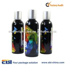 fruit juice concentrate in aluminum bottle