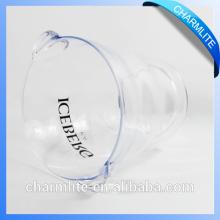 high transparent plastic champagne ice bucket