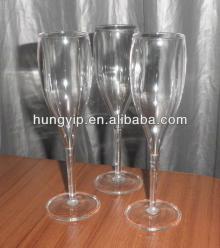 black champagne glass