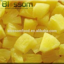 IQF organic natural frozen fruit peeled ananas fresh dice pineapple