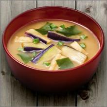 Instant Soup Japan AMANO FOODS Freeze Dried Miso Soup (Eggplants Mixed Taste)