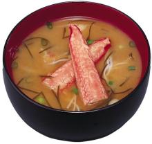 Japan AMANO FOODS Freeze-Dried Miso Soup (Hokkaido Crab Taste,kani soap)