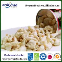Frozen Pasteurized Canned Chinese Swimming Crab Meat Jumbo