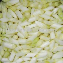 high quality IQF frozen white beveling scallion pieces 4cm