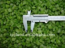 New and High Quality~10mm IQF frozen chopped green pepper pieces with KOSHER/FDA