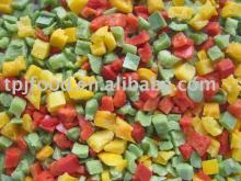 IQF mixed coloured pepper(frozen mixed vegetables) with BRC FDA HALAL,HACCP,KOSHER,ISO22000