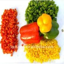 frozen coloured peppers dices with high quality iqf red pepper dices strips