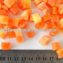 Frozen papaya dices, 10*10mm, Grade A!