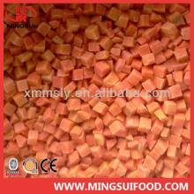 A grade Chinese  frozen   diced   carrot 