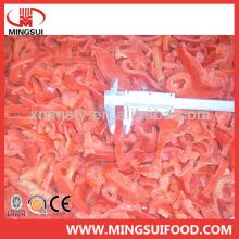 Chinese good quality frozen red bell pepper strips