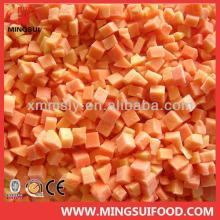 A grade Chinese IQF frozen carrot cubes