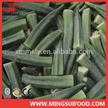 Chinese high quality delicious frozen okra production