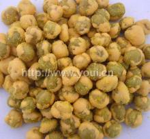 Orange flavor  coated   green   peas 