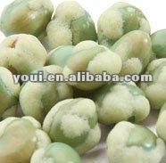 Wasabi flavor coated green peas for EU Market.
