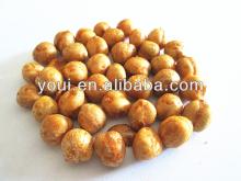 BBQ flavor coated chick peas snacks