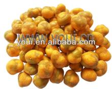 Natural garlic tomato flavor coated green peas