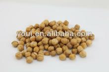 Garlic flavor chick pea snack