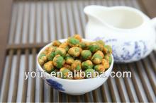 BBQ flavor Roasted coated green peas snacks