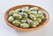 Roasted salted green beans, soya beans