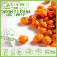 Crispy Sriracha flavor green peas Chili and garlic flavoring