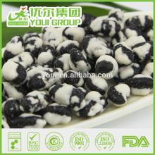 Healthy crispy wasabi coated black beans