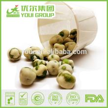 Hot sale crispy dried green peas, wasabi covering